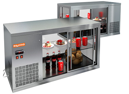 Настольная холодильная витрина Hicold VRL 1100