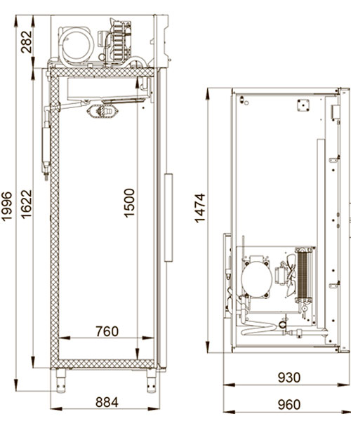 Морозильный шкаф Polair DB114-S без канапе