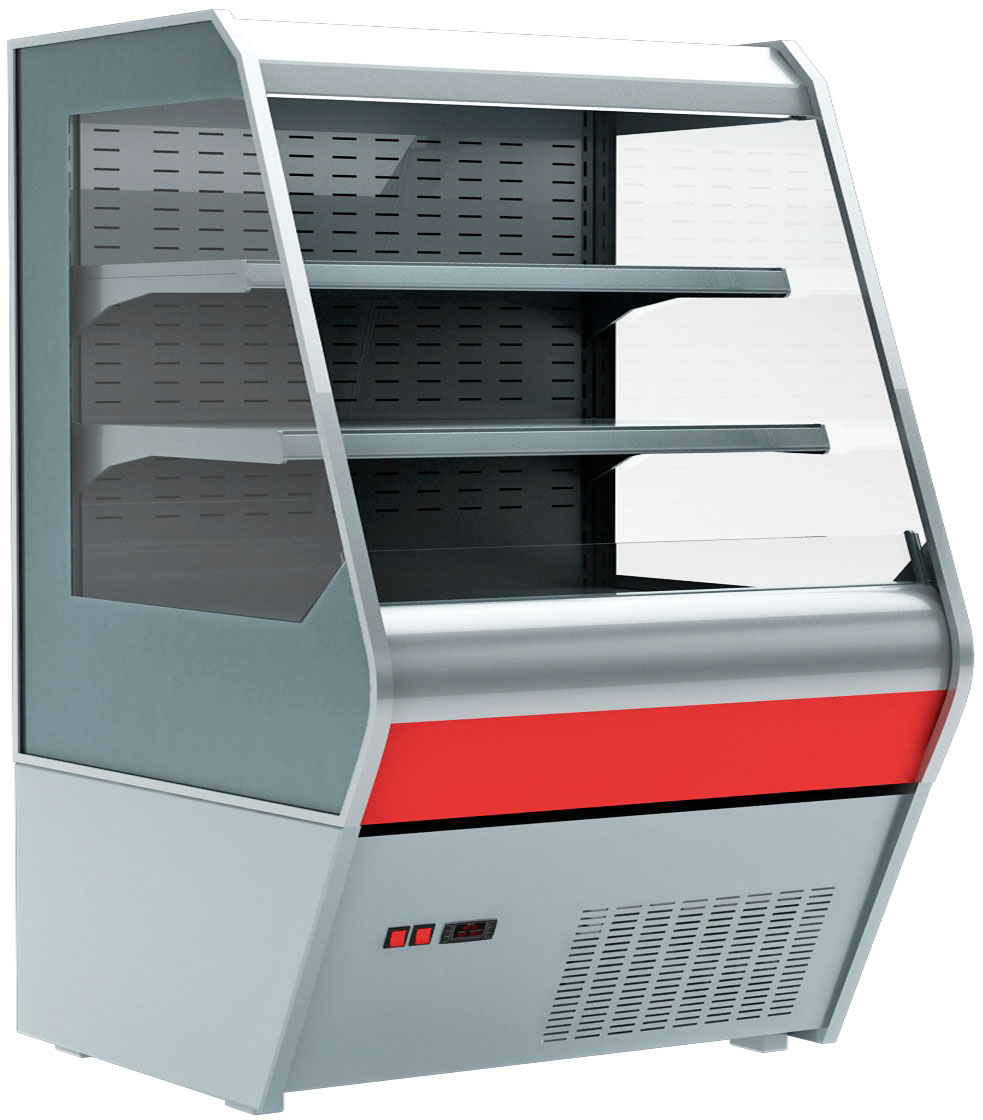 Холодильная горка Carboma F 13-07 VM 1,0-2 (1260/700 ВХСп-1,0 стеклопакет)