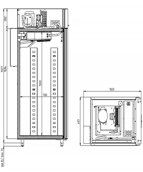 Холодильный шкаф Polair CS107 Bakery Br (тип 1: с дисплеем 5’’)