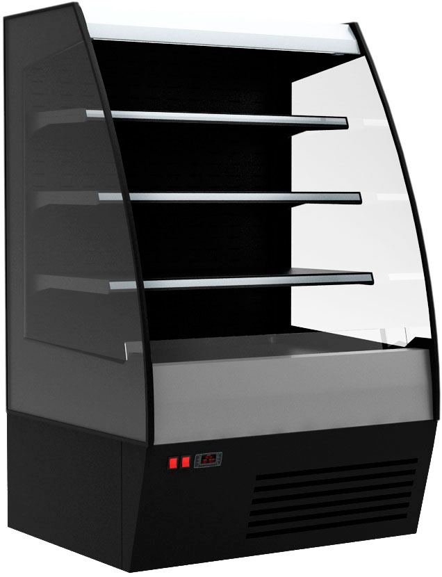 Холодильный стеллаж Carboma F 16-08 VM 1,0-2 0200 (1600/875 ВХСп-1,0 тонированный стеклопакет)