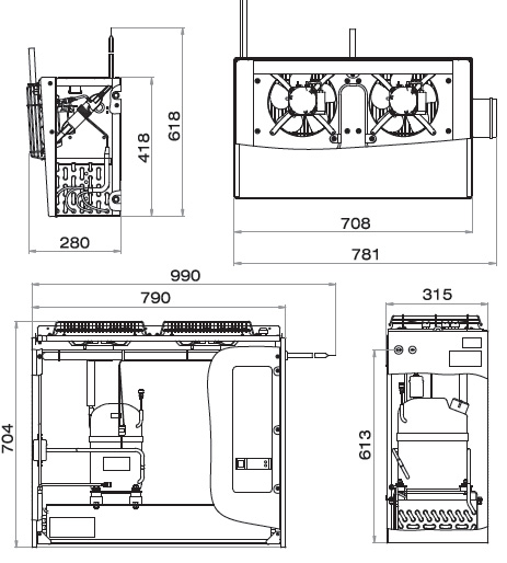 Холодильная сплит-система Polair SM 222 S