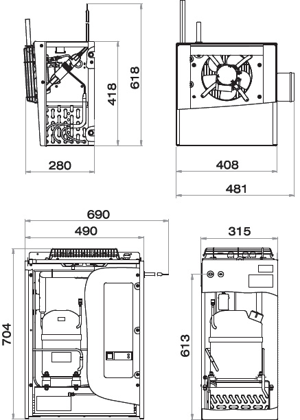 Сплит-система холодильная Polair SM 115 S