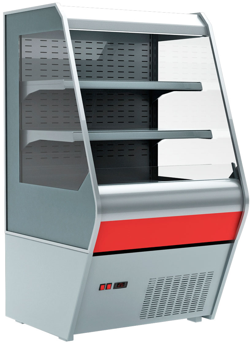 Холодильная горка Carboma F 13-07 VM 0,7-2 (1260/700 ВХСп-0,7 стеклопакет)