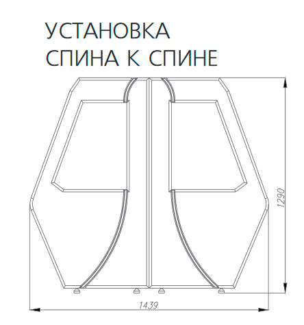 Холодильная горка Carboma F 13-07 VM 0,7-2 (1260/700 ВХСп-0,7 стеклопакет)