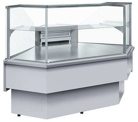 Холодильная витрина Carboma GC110 VM-5 (с боковинами, динамика, внешний 90)