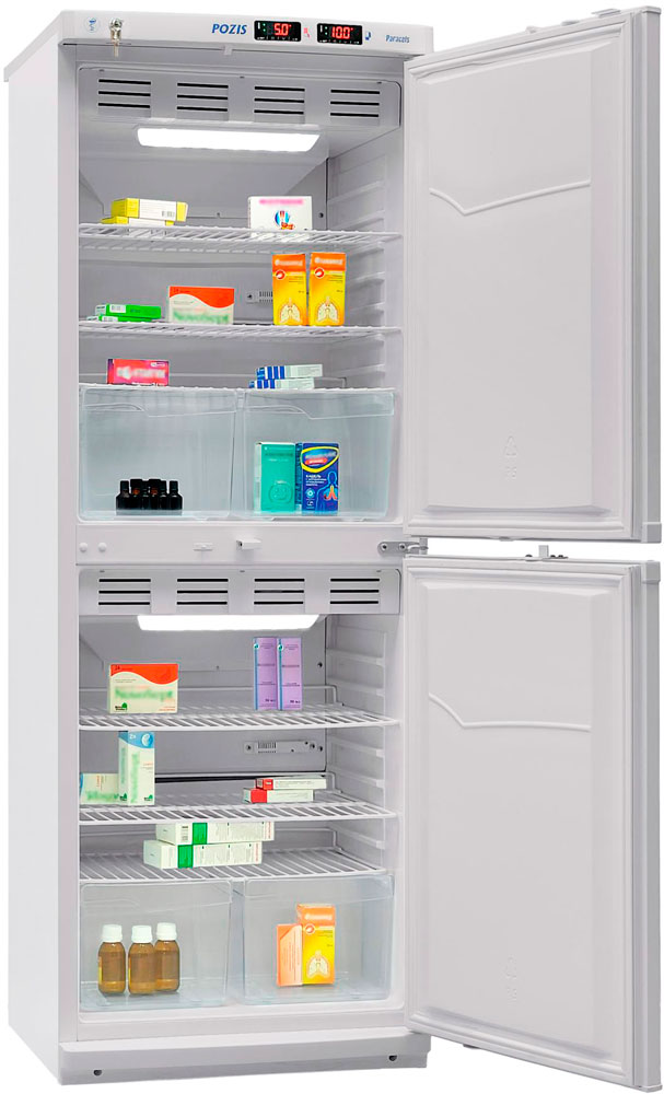 Холодильник фармацевтический Pozis ХФД-280 c металлическими дверями