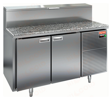 Холодильный стол для пиццы Hicold PZ2-11GN (1/6) камень