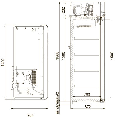Холодильный шкаф Polair CM114-Sm